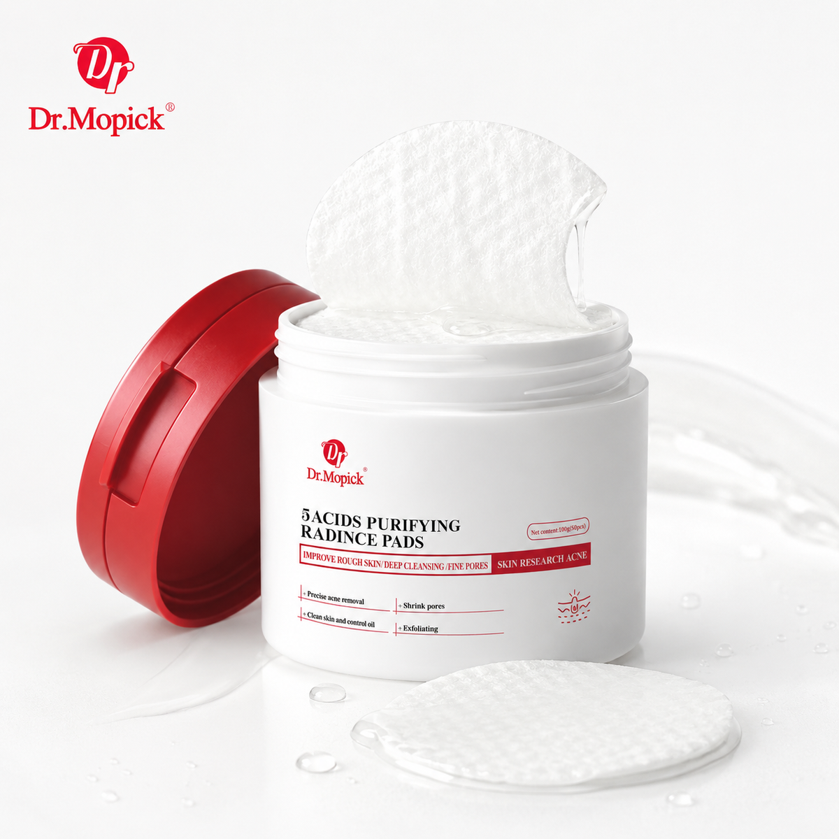Dr.Mopick Salicylic Acid Face Exfoliating Gel | Deep Clean Pores, Smooth Blemish-Prone Skin